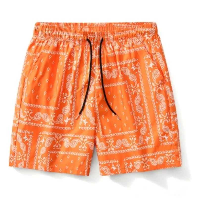 Summer mens fashionable shorts casual Hawaiian vacation shorts 3D retro floral print clothing boys and childrens retro beach shorts X250410