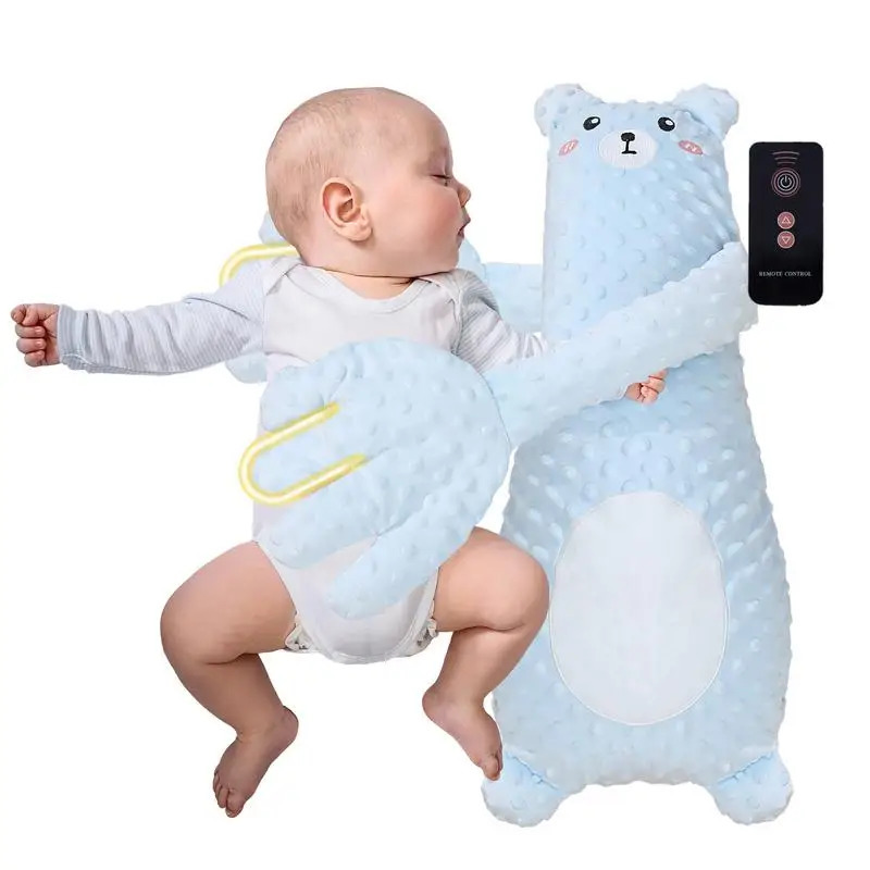 Infant Exhaust Pillow hHand Remote Controlled Soothing for Baby Sleep Cartoon Plush Toddler Comforting Hand 251104