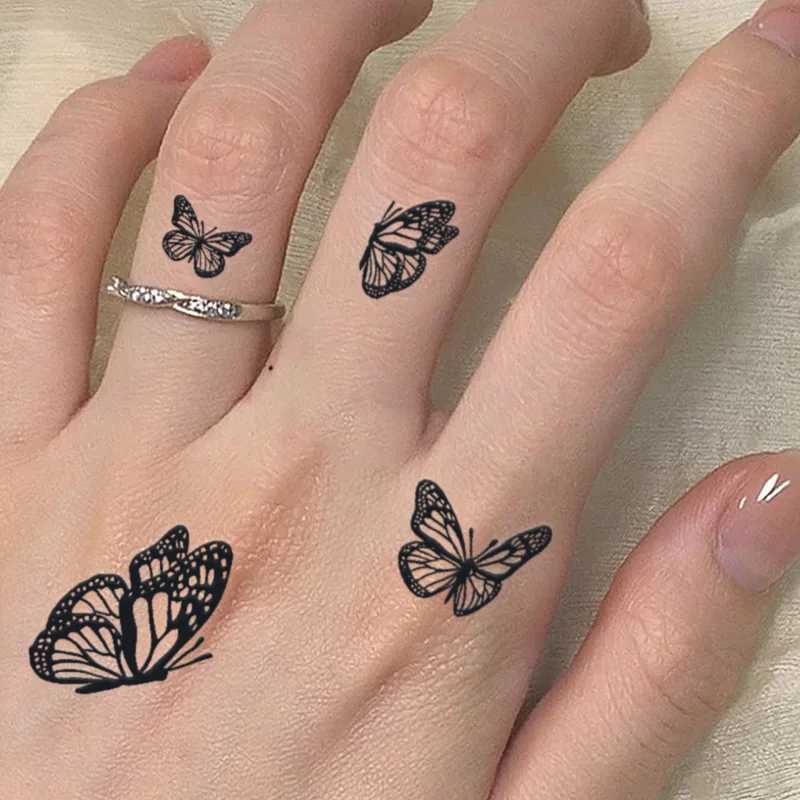 Butterfly 1Pc waterproof temporary tattoo sticker one to two weeks waterproof male and female fake tattoos W250410