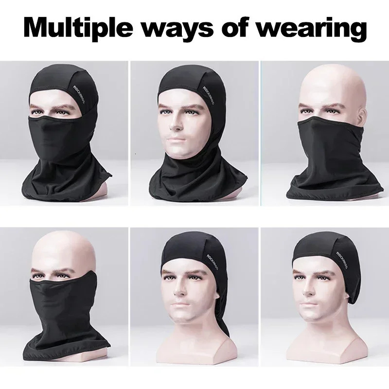 Rockbros Womens Balaclava Sunscreen Electric Bicycle Full Face facial mask Ice Head Gear Bicycle Spring and Summer 250408