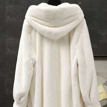 Imitation Mink New Skin Coat for Fur Women, MidLength Jacket, Autumn and Winter, Hooded, Women, Jacket, Winter, Hooded,