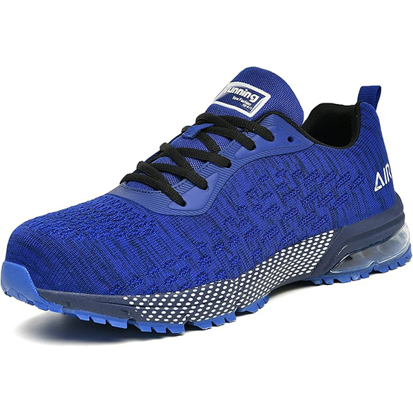 Designer Shoes HiHatide Steel Toe Shoes for Men Work Shoes Safety Sneakers Air Cushion Lightweight Slip Resistant Breathable Comfortable