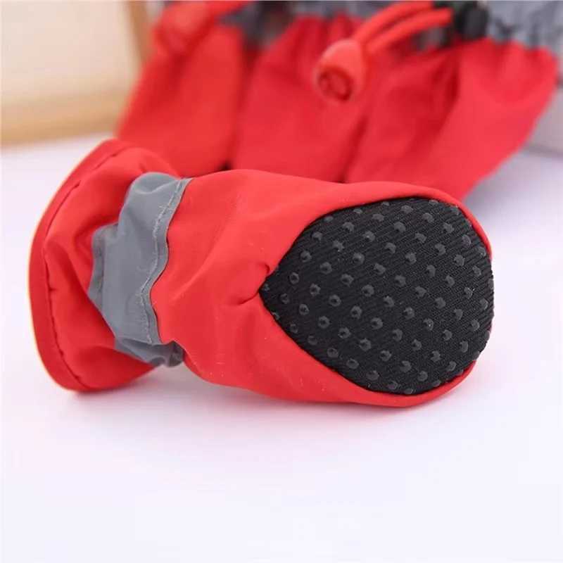 4 pieces/set of small mid-range dog weather resistant dog shoes snowshoes anti slip dog shoes T2504010