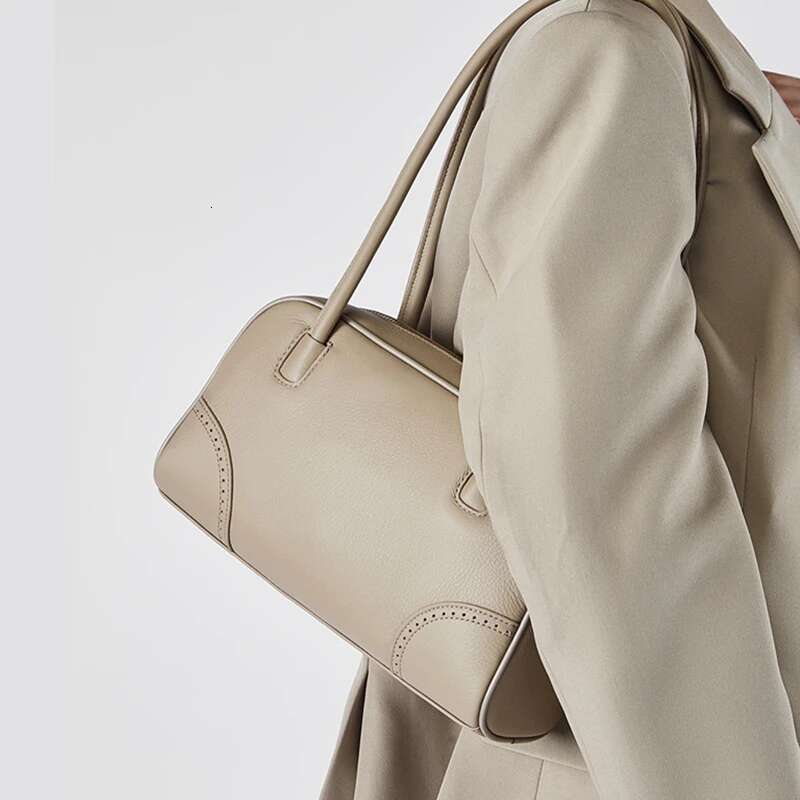 Hifashion Vintage Genuine Leather Underarm Shoulder Bags For Women 2025 Trend Designer Long Handle Bowg Tote Ladies Handbags