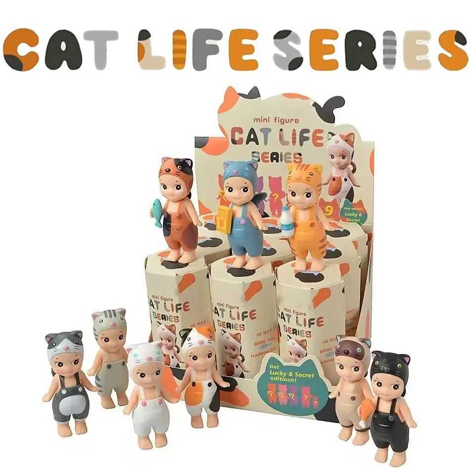 -Sonnny Angel 20th Anniversary Hippers Blind Box Animal Cat Life Series Anime Figures Ornaments Dolls Fans Toy Set For Kids Gift C251110
