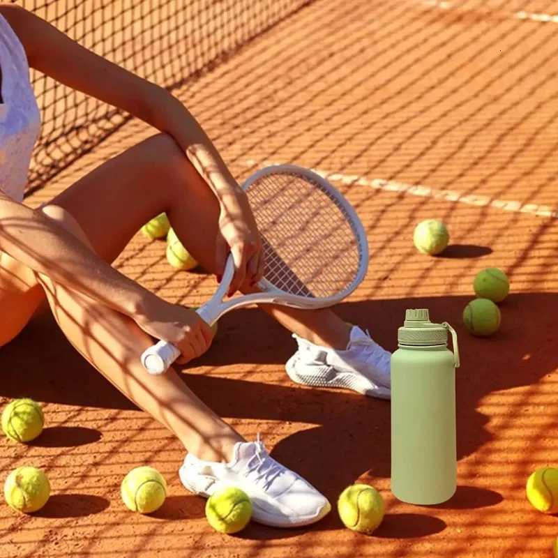 Fashionable cup 32OZ g stainless steel Insated Water Bottle Stainless Steel Sports Water Cup Flask with 3 Lids Wide Mouth Travel Thermal g Y251110