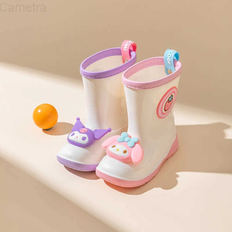 Sanrio genuine childrens rain boots cute cartoon rain boots girls non-slip glue shoes H2511101