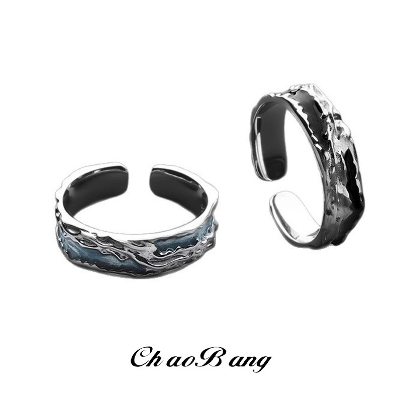 Designer Ring Free Shipping Price Shadow Green Ring Men Trendy Fashion Personality High-end Fashion Ring Versatile Single Ring Open Gift Ring Women