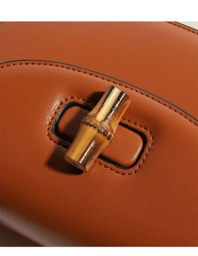Top Brand Bamboo Handbag For Women New Saddle High Quality Shoulder Fashion Purses Crossbody Bag Designer Satchel Suotong1110