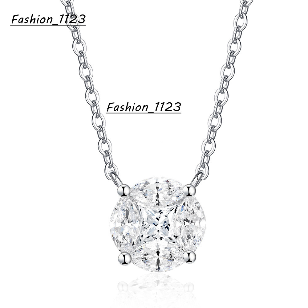 16CTW Moissanite Pendant Womens 925 Sterling Silver Cluster Necklace with GRA Certificate Premium Product Category