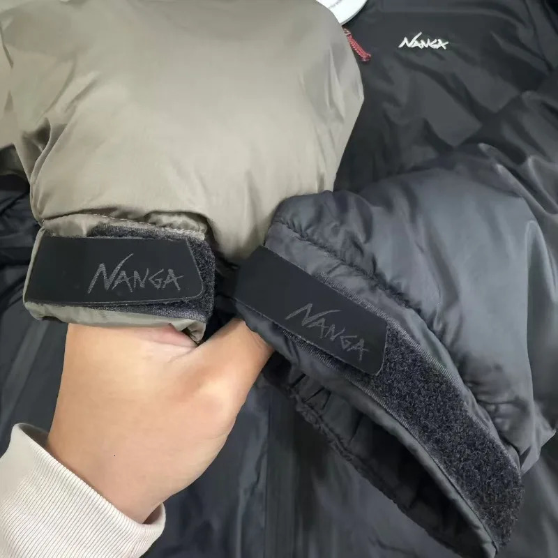 Japanese Nanga Embroidery Label Zipper Down Jacket Men Women High Quality Winter Thicken Keep Warm Casual Hooded Jackets Coat 251105