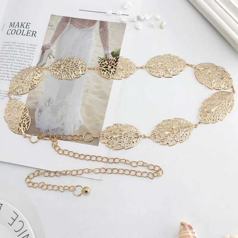 Home>Product Center>Product Center>Fashion Metal Retro Belt>Fashion Metal Gold Foil Design Chain Belt X250410