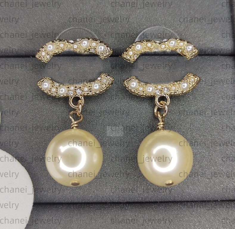 925 Silver Ear Stud Women Pearl Earrings Earr Bride Wedding Party Earring Jewerlry