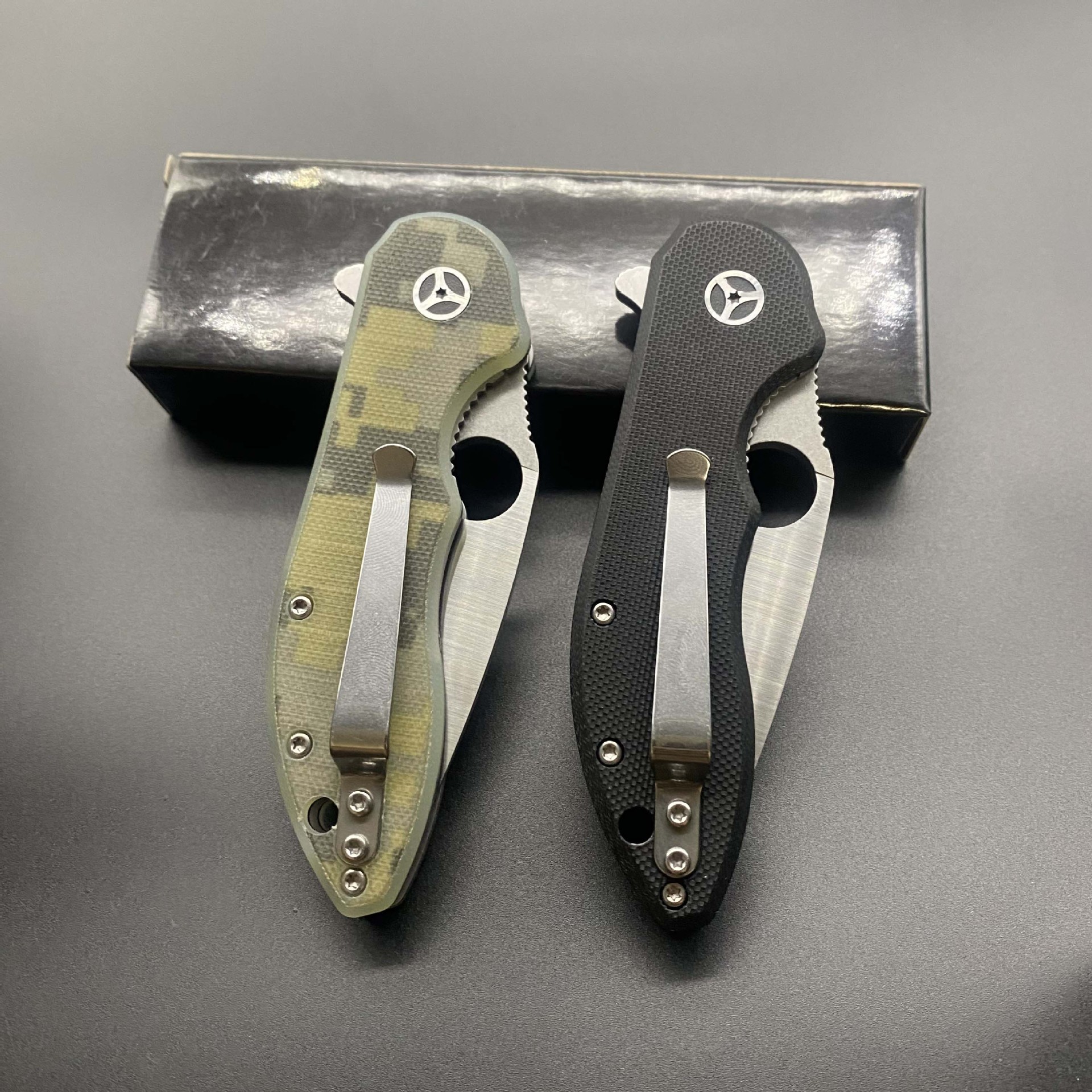 Spider Folding Knife Ball Bearing G10 Handle Outdoor Portable Multifunctional Small Knife Black And Army Green Options