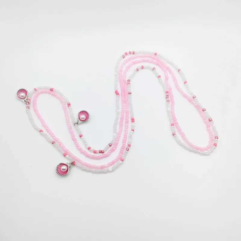 2 sexy belly chains for Wenbo River summer beach waist beads devils eye starfish shell star pendant African body jewelry X250410
