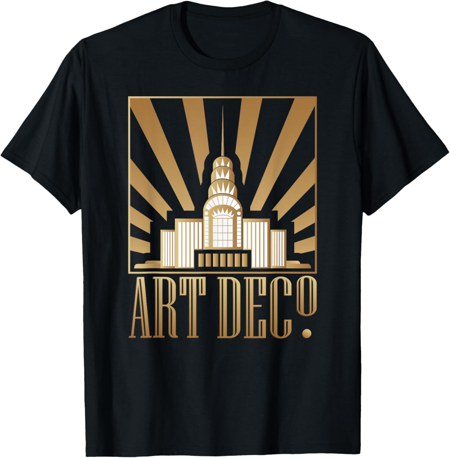 T shirt for Mens Art Deco Gift For Men Women Architectural Design Poster Graphic Tee Casual Tops Clothes Short sleeve cool