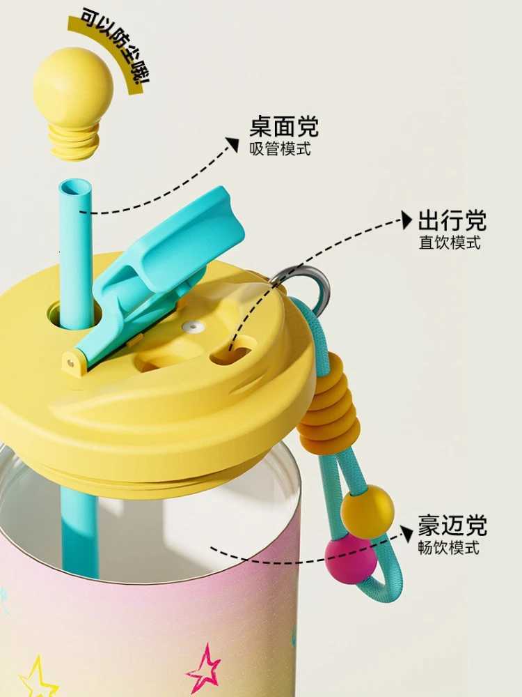 Fashionable cup 500ml Thermo Cafe Coffee g Cold and Hot Ceramic Liner Car Thermos Bottle Leak-proof Travel Thermo Cup for Tea Water Coffee Y251110