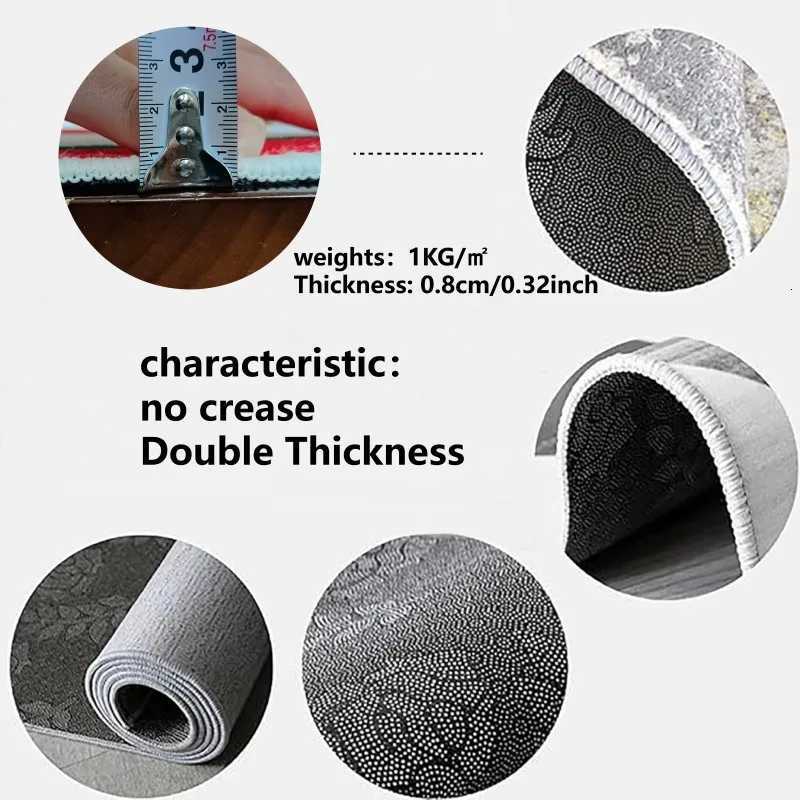 VIKAMA Ins Style Loop Pile Rug Waterproof Living Room Sofa Coffee Table Bedroom Bedside Cloakroom Floor Mat Home Decor Y251110
