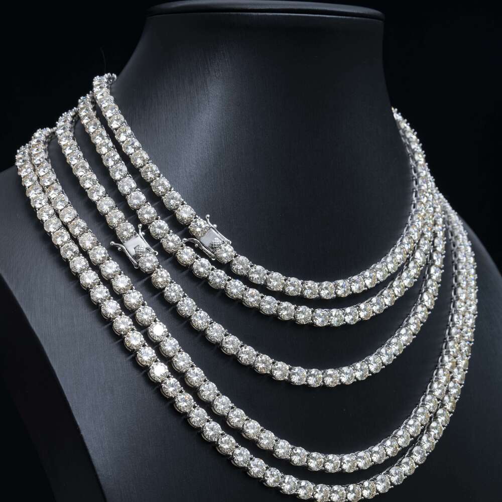 2mm 3mm 4mm 5mm 6.5mm 7mm 7.5mm 8mm Silver S925 Chain VVS Moissanite Diamond Fashion Tennis Chain