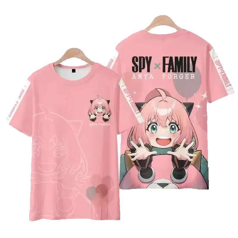 Spy X Home 3D Printed Anime Haruku Kawaii Girl Anya Boy Role Playing, Oversized T-shirt, Children's Gift