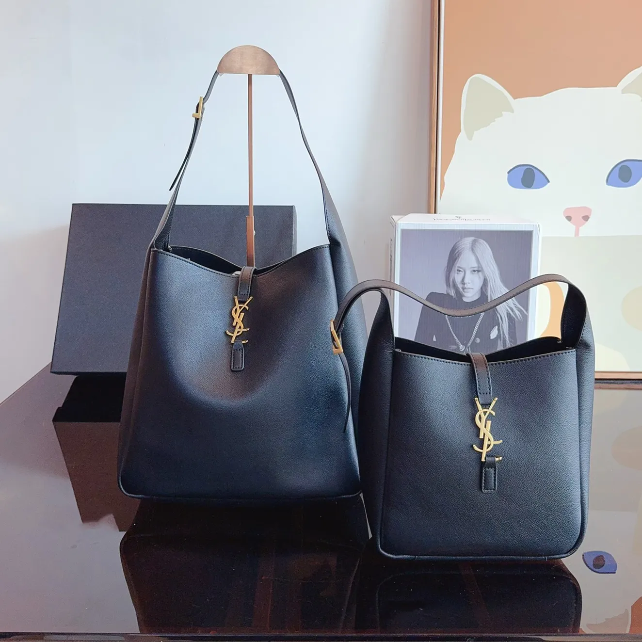 Fashion tote bag luxury designer bag shoulder bag, unisex leather shoulder bag underarm bag large capacity shopping bag handbag new high-quality 12A 3 size