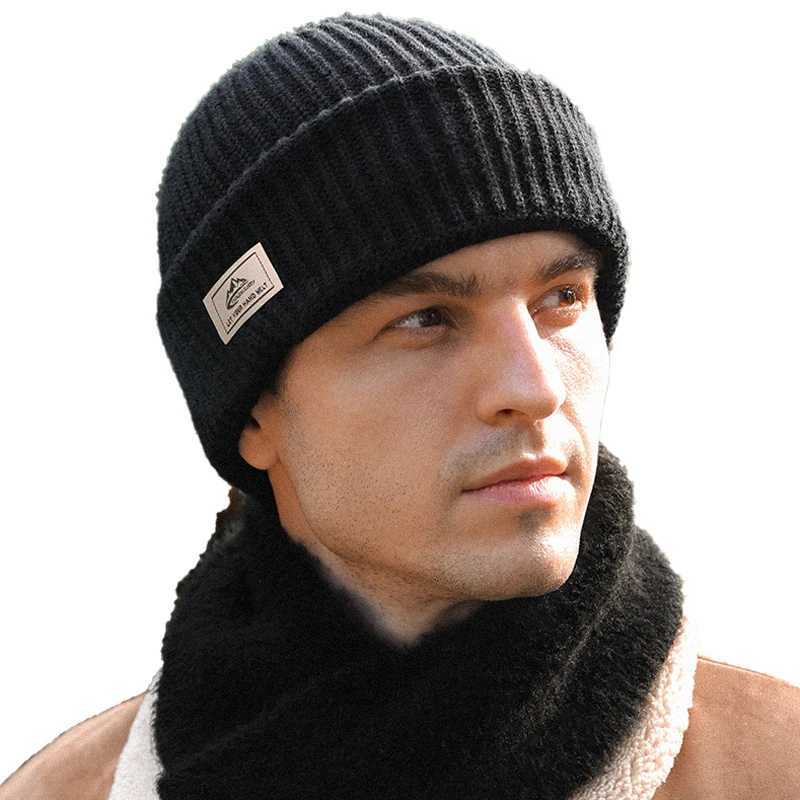 2023 New 2 In 1 Mask Beanies Men Winter Balaclava Hat Face Shield Ski Bonnet Cycling Earmuffs CAP Knitted HeadgearXJ251110