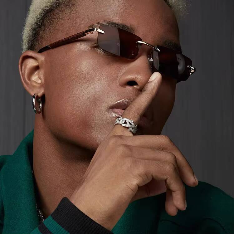 Fashion Design Mossanite Ring Fine Jewelry 925 Sterling Silver Hip Hop Ring for Men Women VVS Moissanite Diamond Cuban Ring