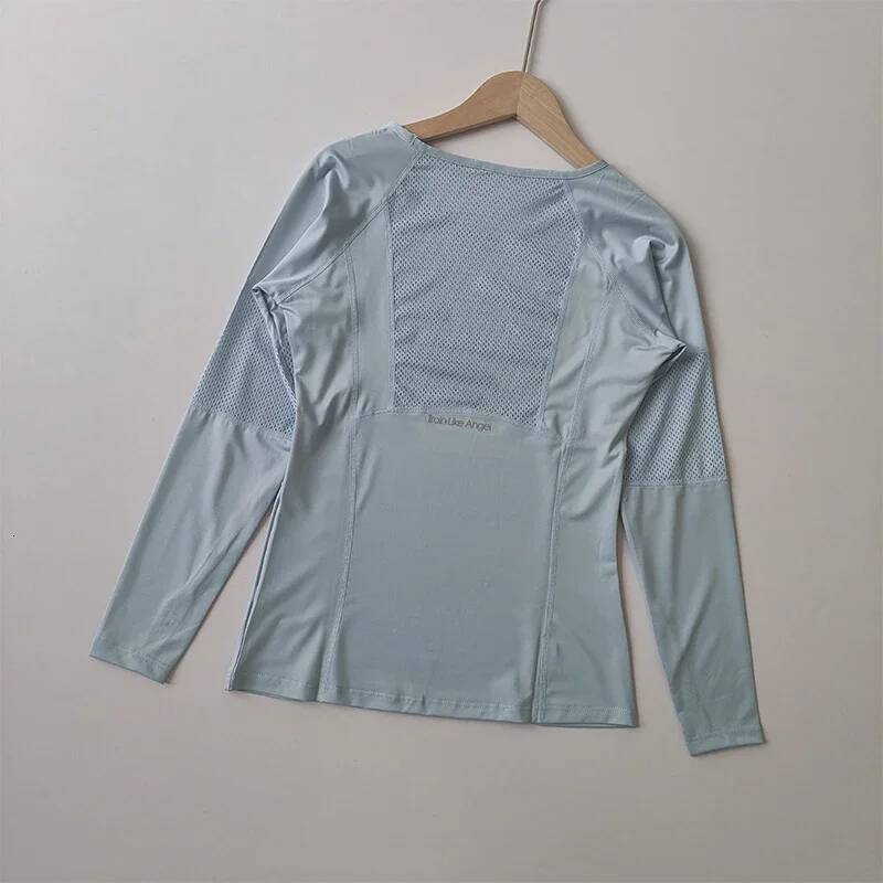 Women's Outdoor Sports Shirt Yoga Wear Fitness T-Shirt Running Workout Top Female Long Sleeves Sportswear Exercise Gym Clothing