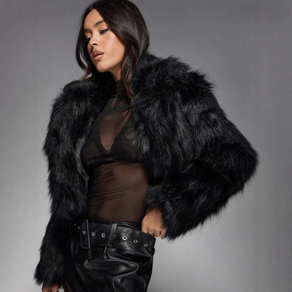 Faux New Winter Thickened Long Warm Fox Sleeve Short Fur Coat