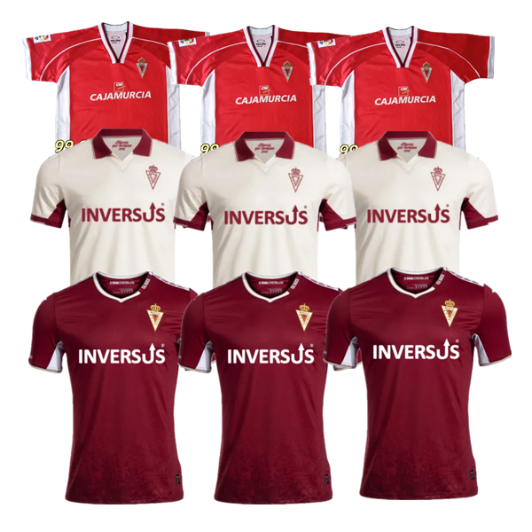 Maglia Da Calcio Real Murcia 2025 2026 Retro 99 01 Home 25 26 Maglia Da Calcio …