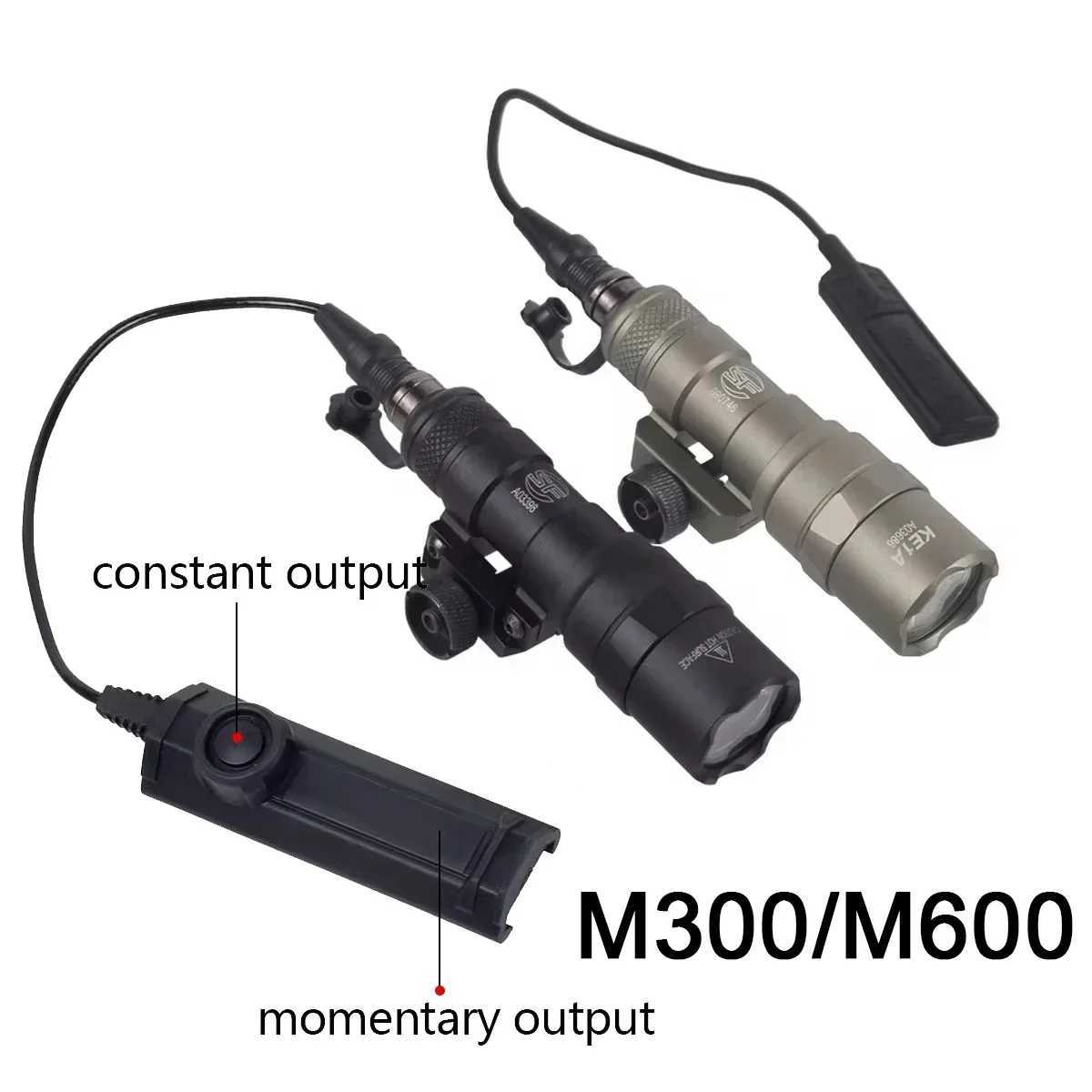 New Arrival M600C M600 M300 tactical weapon light air gun powerful flashlight suitabLE for 20mm track reconnaissance rifLE hunting gun LED light Z2504