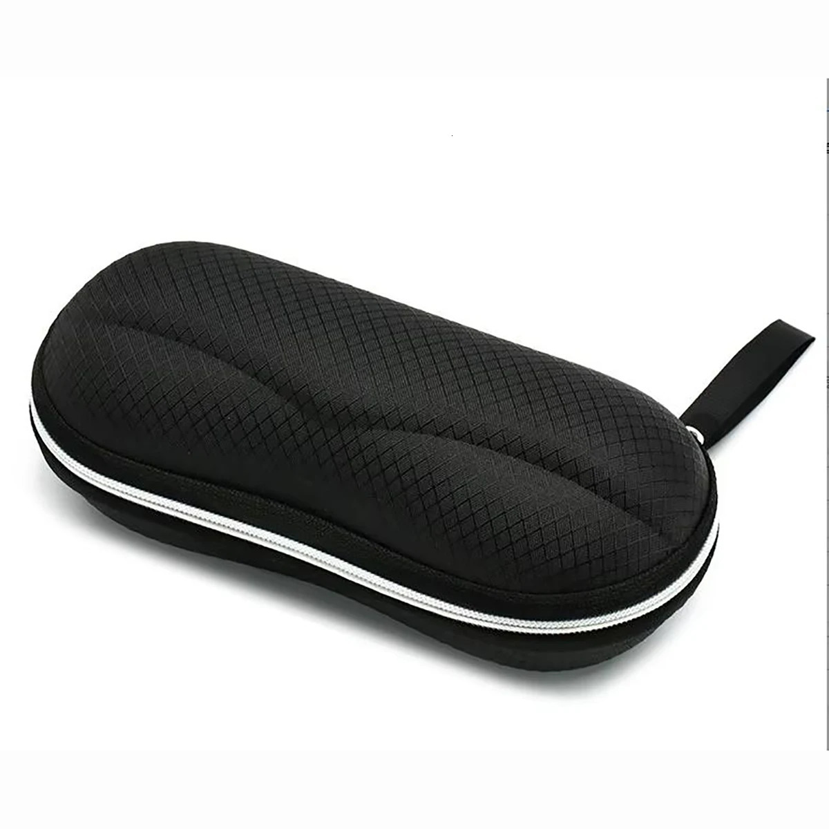 1 simple black glasses case portable sunglasses storage box durable protective container sports travel accessories 250410
