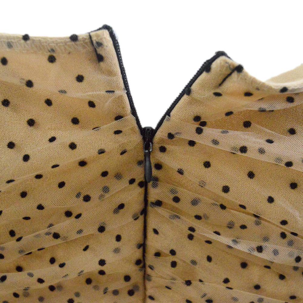 Autumn winter with polka dots waistband and sexy slim fitting new long sleeved dresses