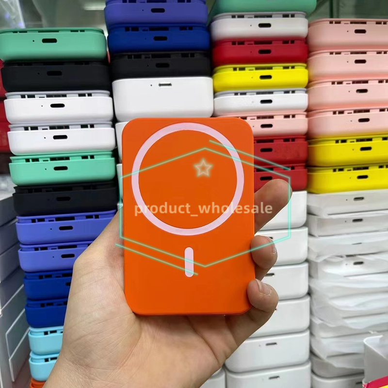 Mag-Safe Power Bank 5000mAh Fast Charging Portable Chargers Magnetic Rechargeable Battery Pack wireless charger For iphone 16 15 14 13 12 pro max portable power