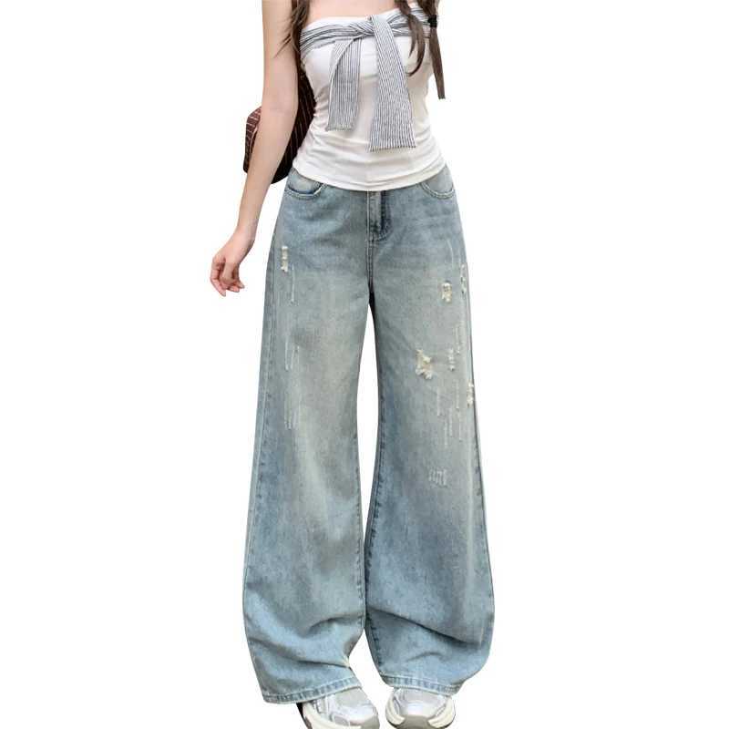 Straight Leg Jeans Women High Waist Loose Casual Comfortable Trousers Relaxed Fit Retro Style Wide Leg Pants Fashion Trendy C251110