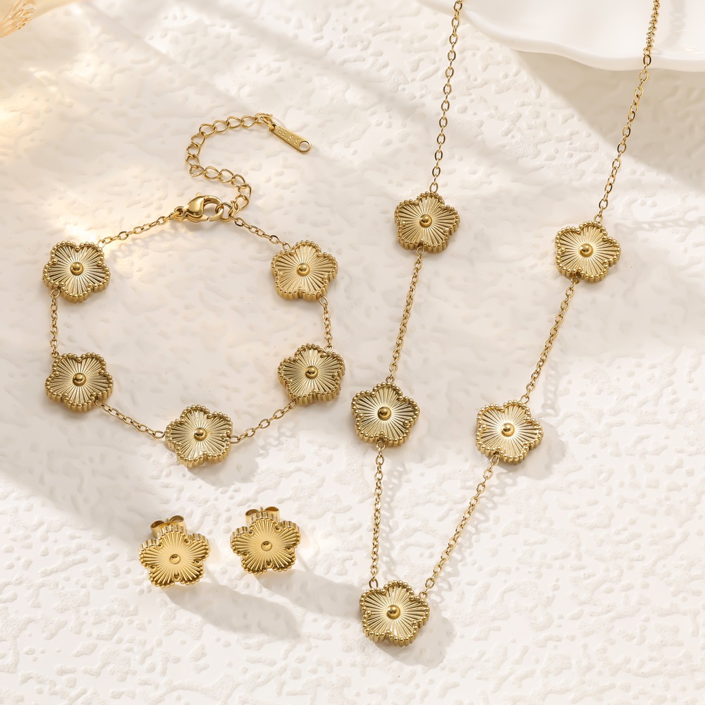 Designer Necklace For Women's Necklace Titanium Steel Necklace Bracelet And Earring Collection Personality Simple Style Luxury Fashion Necklace 3