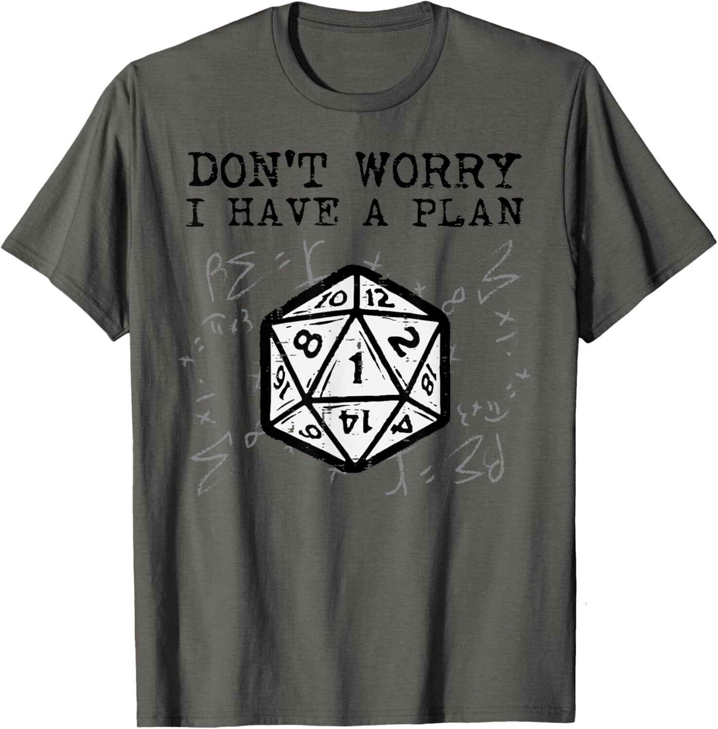 T shirt for Mens RPG Gamer Dont Worry I Have Plan Funny Men Boys KidsGraphic Tee Casual Tops Clothes Short sleeve