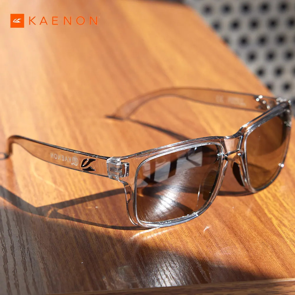 Kaenon Classic Square Sunglasses Polarized Unisex Medium Size Pochromic Gray Sun Glasses 251103