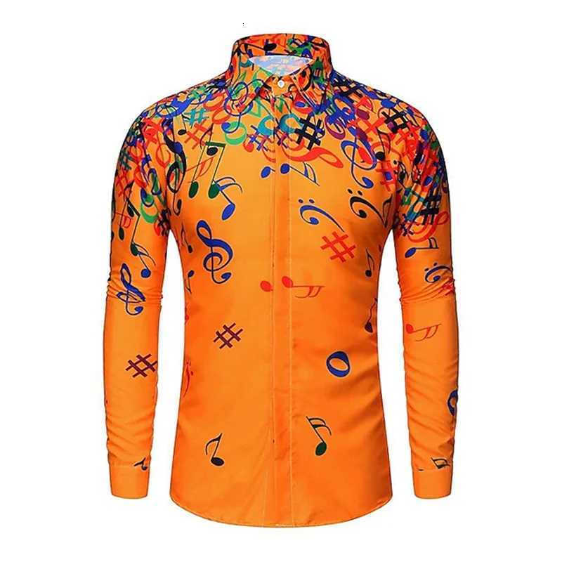 Christmas print shirt Santa Claus tree bell casual daily wear out autumn and winter lapel long sleeve dark red fast delivery K251110