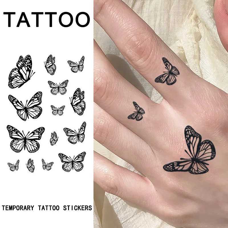 Butterfly 1Pc waterproof temporary tattoo sticker one to two weeks waterproof male and female fake tattoos W250410