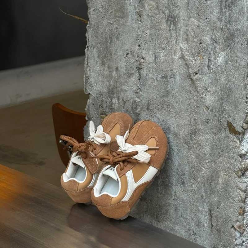 Korean version childrens color blocked shoes 2025 autumn new item boys soft sole casual girls sports shoesT251110