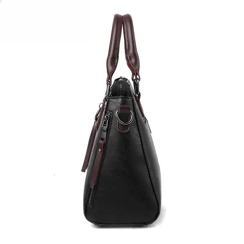 Yogodlns Vintage Leather Womens HandBags Ladies Messenger Bags Totes Tassel Designer Crossbody Shoulder Bag Boston Hand Bags K251110