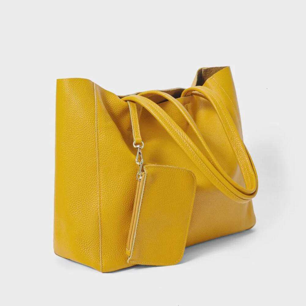 2025 New Women's Single Shoulder Top Layer Cowhide Handbag Simple Genuine Leather Large Capacity Commuter Tote Top-handle Bags