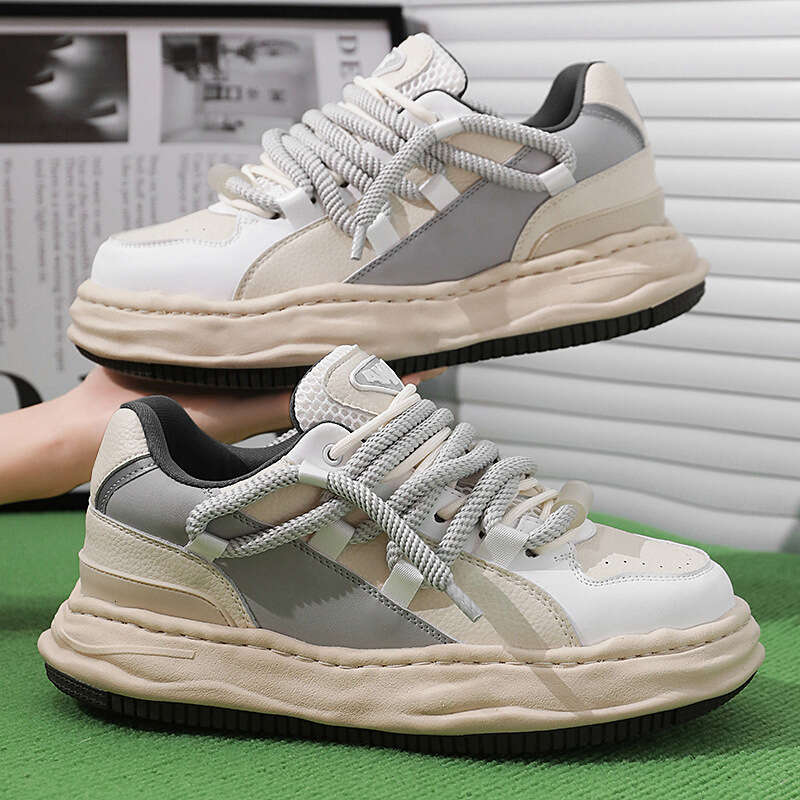 Unique Designer Sneakers INS National Trend Versatile Dissolving Men Thick Sole Stylish Fashion Casual Sports Shoes