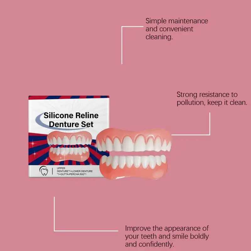 Silicone Dental Amplifier Kit Professional Dental Kit Silicone Dental Kit Portable Amplifier Suitable for Adult Women and Men M250409