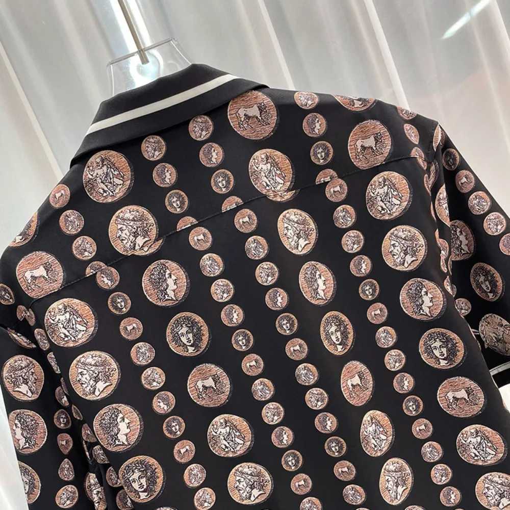 2024 Spring/Summer New Youth Popular Travel Digital Printing Mens Short sleeved Shirt X250410