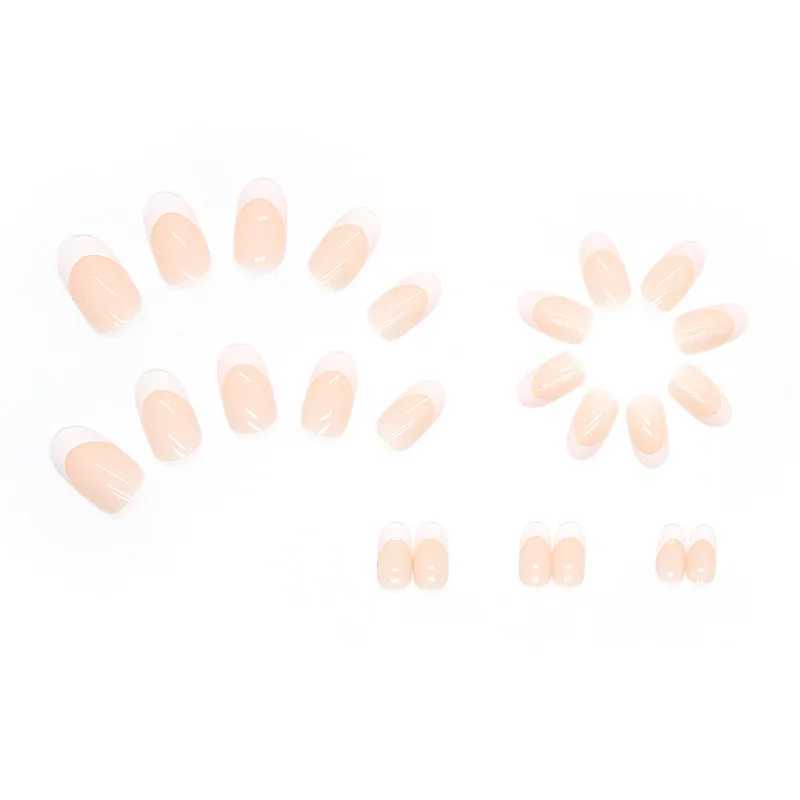24 Short French Minimalist Nails with Jelly and Nail Archive W250410