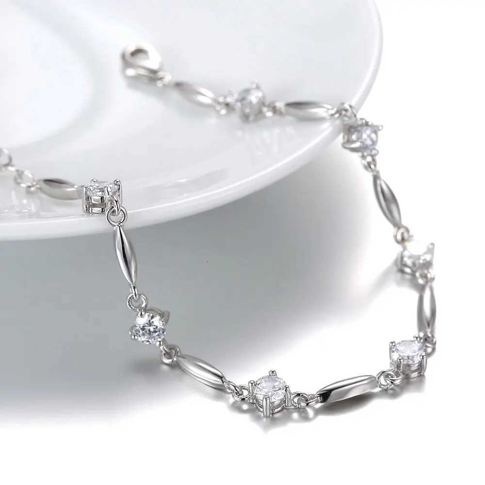 S925 Sterling Silver Bracelet Zircon Sweet Delicate Amethyst Bracelet Jewelry For Women Christmas GiftsT251110