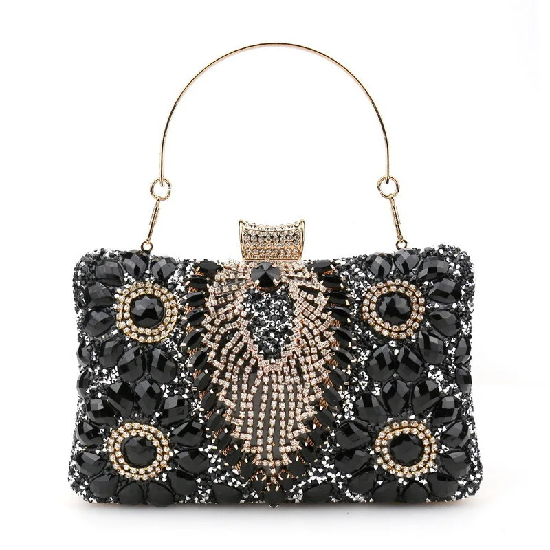 Luxury Green Tassel Evening Clutch Bag for Women Diamond Party Purse Small Shoulder Chain Handbag Wedding Elegant Holder R251110