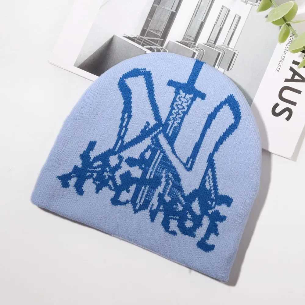 2025 Fashion Hat Knitting Beanies Goth Caps Men Women Y2k Winter Pop Harajuku Vintage Warm Hip Hop Unisex Casual Outdoor CapXJ251110